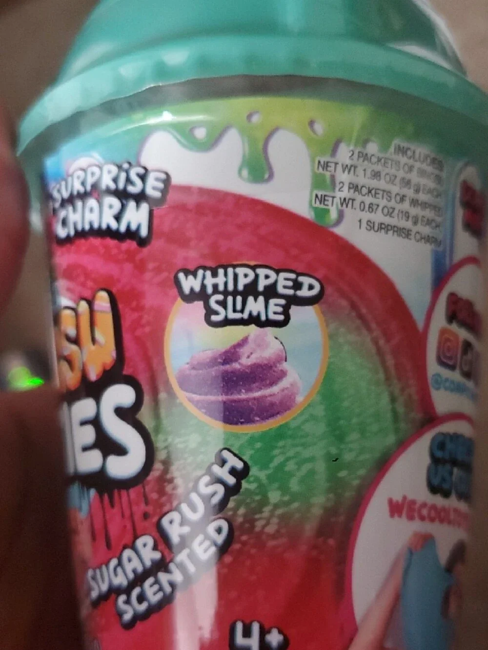 Whipped Bingsu Cuties Sugar Rush Scented Slime Cup - Picture 3 of 5